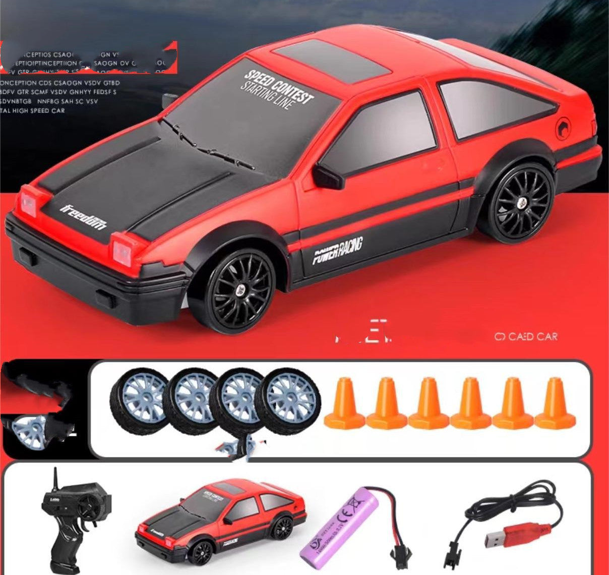 RC Drift 4x4v Legend Car โ AE86