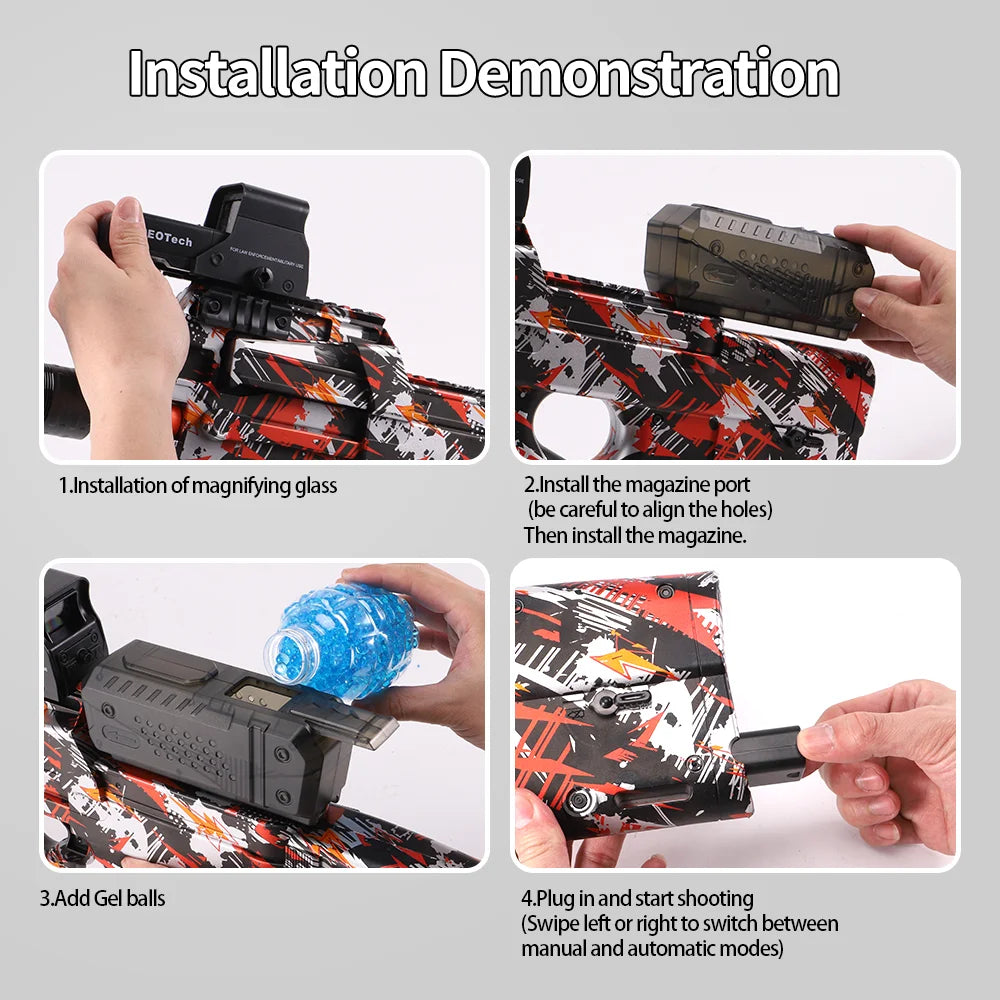 GelFury 2025 – P90 High-Speed Splash Ball Rifle