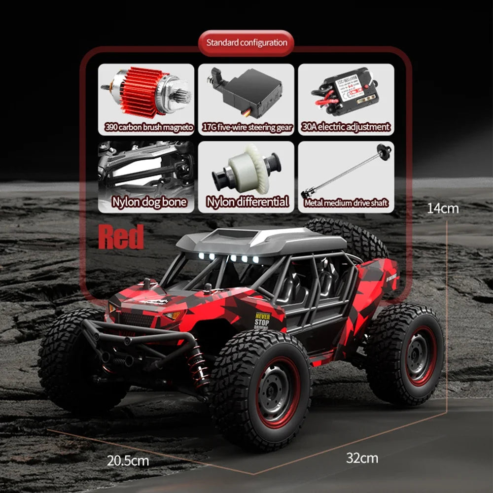 Premium 1:16 50KM/H RC Drift Off-Road Monster Truck LED Haute Vitesse - RCM50