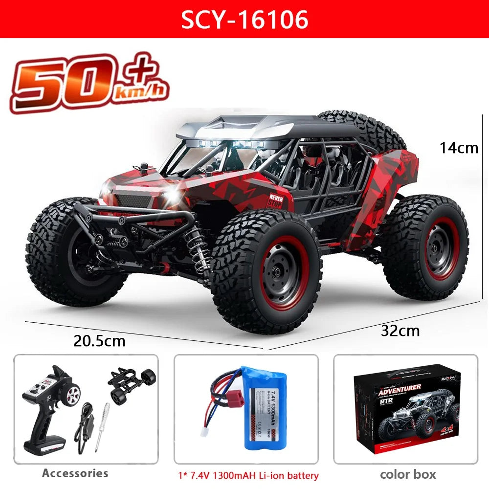Premium 1:16 50KM/H RC Drift Off-Road Monster Truck LED Haute Vitesse - RCM50