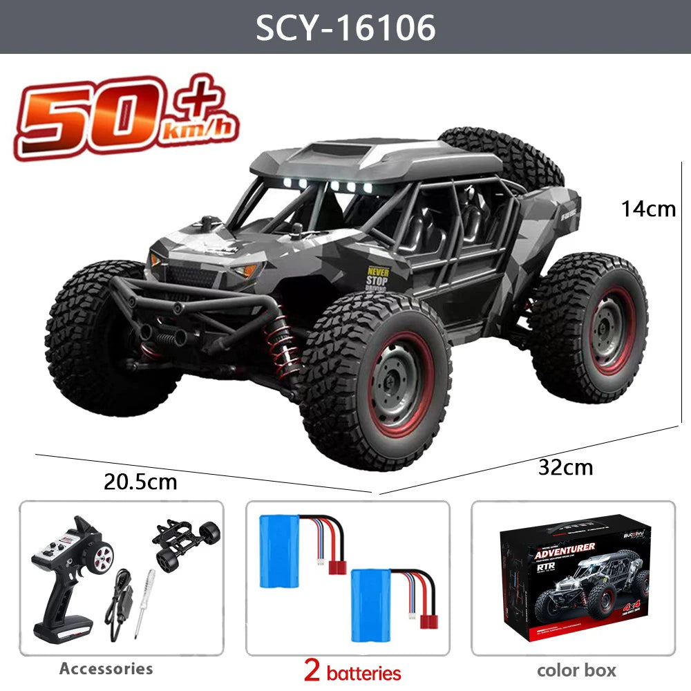 Premium 1:16 50KM/H RC Drift Off-Road Monster Truck LED Haute Vitesse - RCM50
