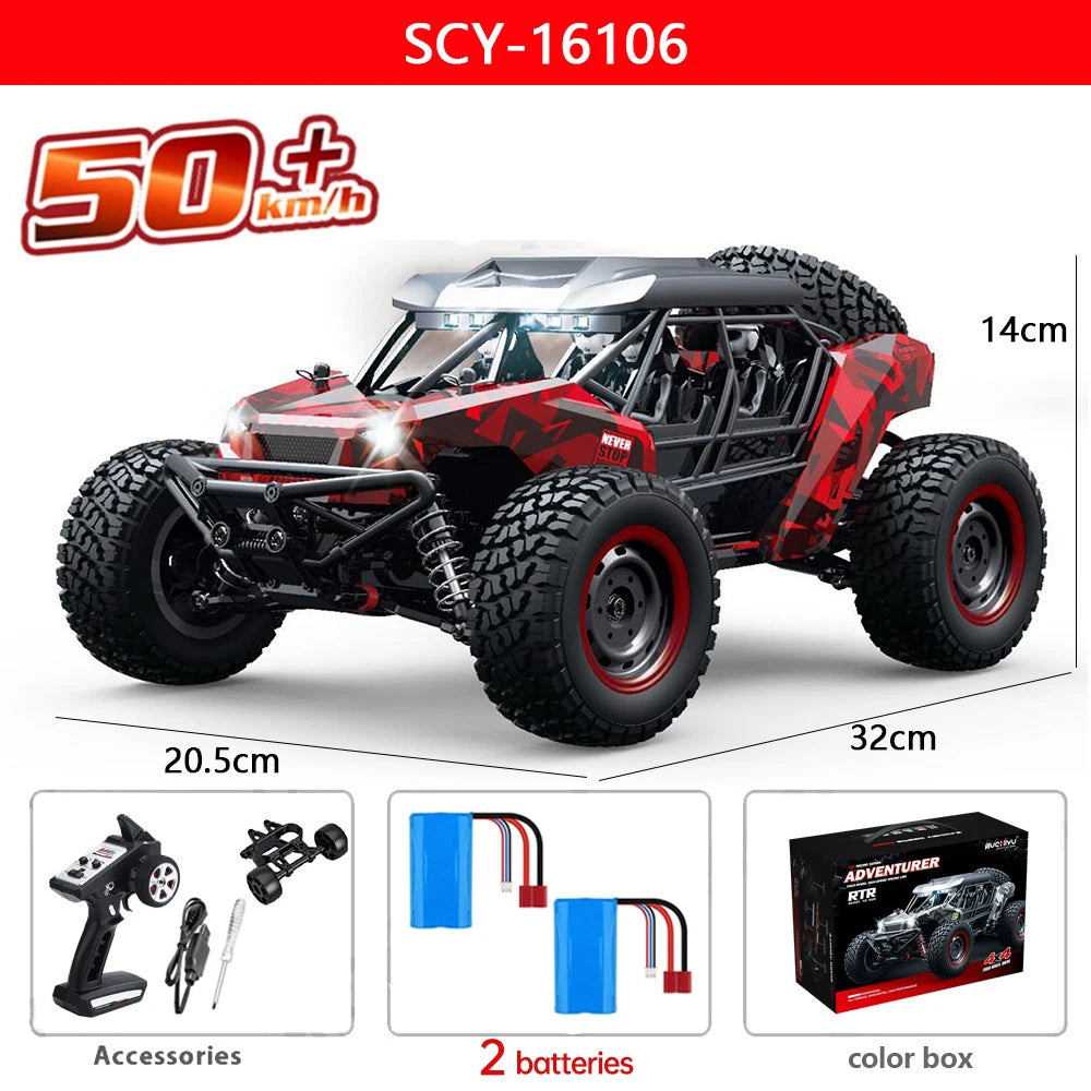 Premium 1:16 50KM/H RC Drift Off-Road Monster Truck LED Haute Vitesse - RCM50