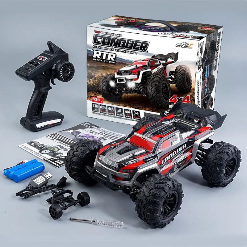 Premium 1:16 50KM/H RC Drift Off-Road Monster Truck LED Haute Vitesse - RCM50