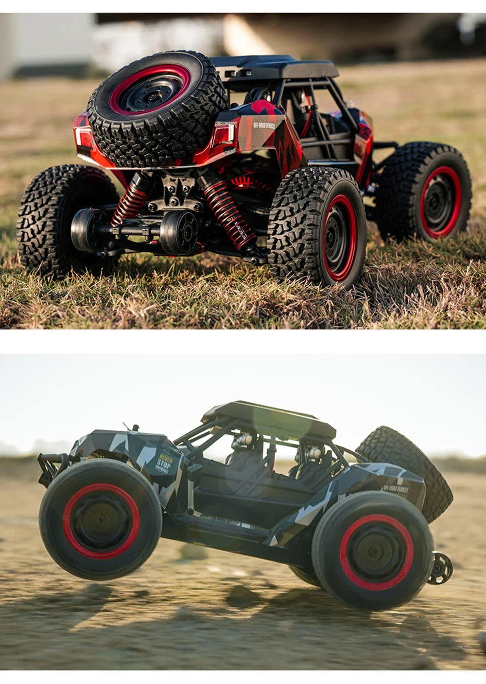 Premium 1:16 50KM/H RC Drift Off-Road Monster Truck LED Haute Vitesse - RCM50