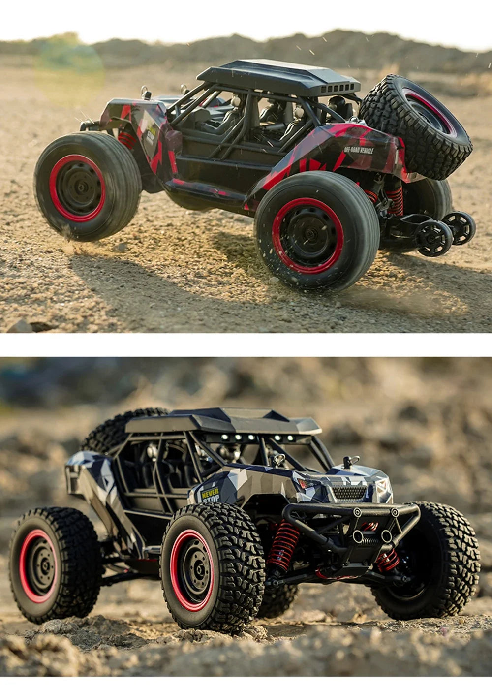 Premium 1:16 50KM/H RC Drift Off-Road Monster Truck LED Haute Vitesse - RCM50