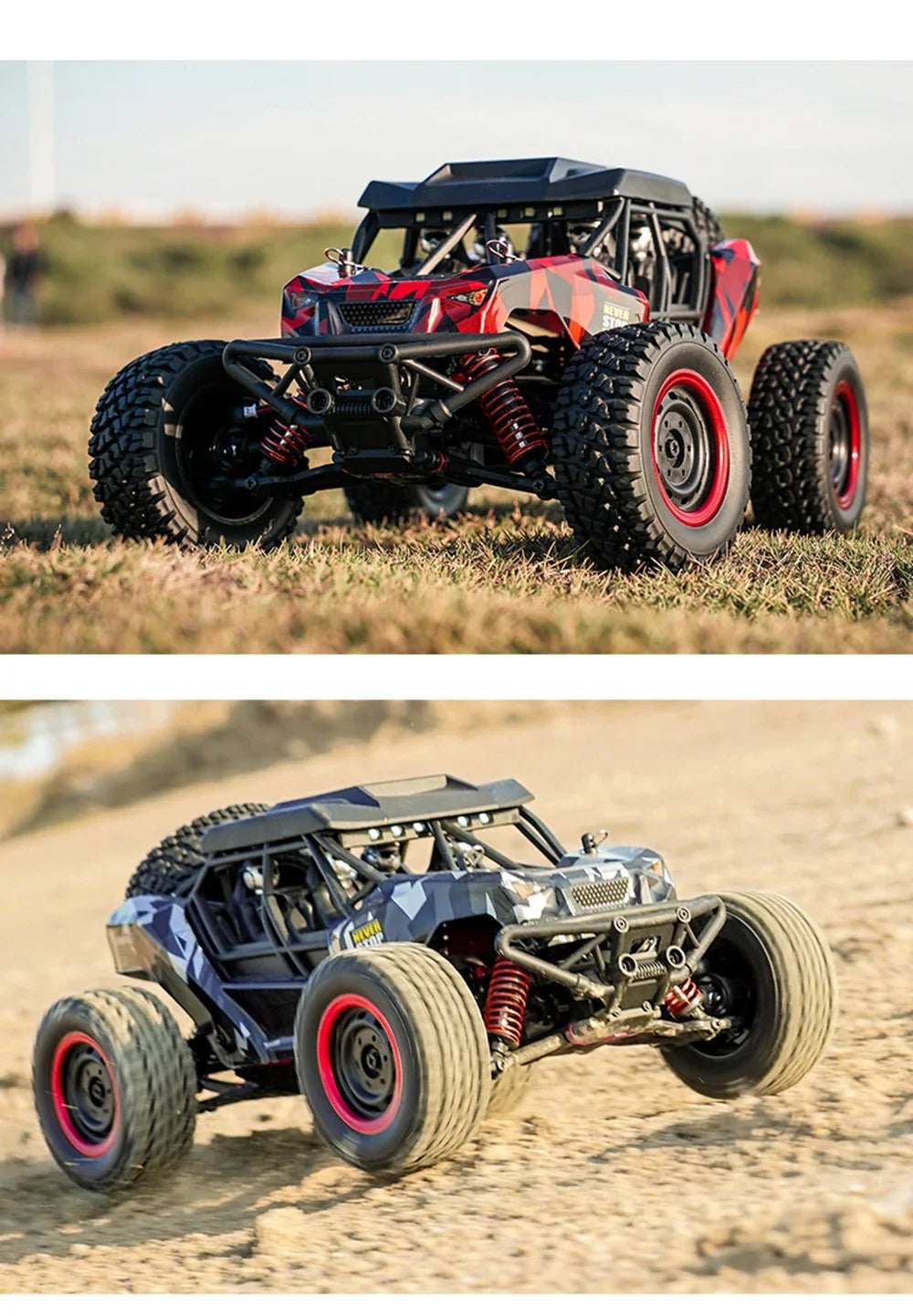 Premium 1:16 50KM/H RC Drift Off-Road Monster Truck LED Haute Vitesse - RCM50