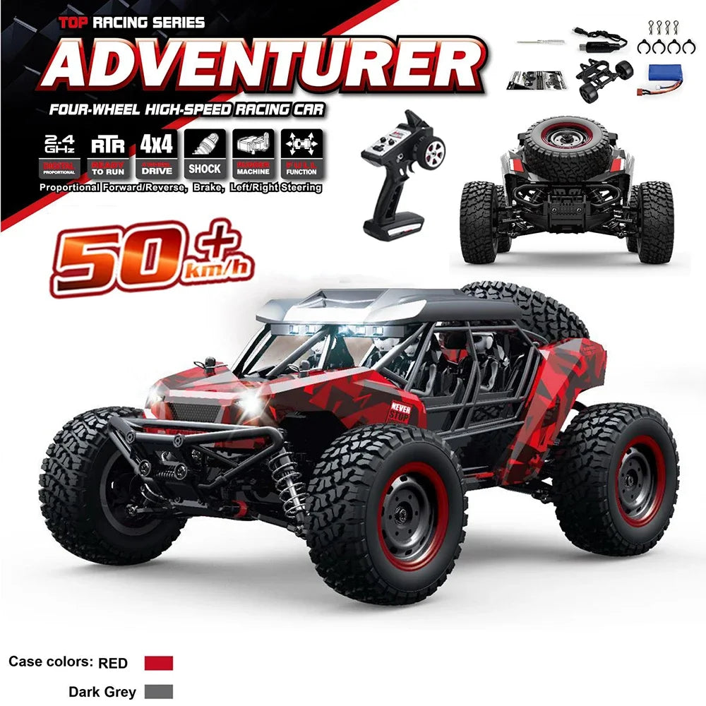 Premium  1:16 50KM/H RC Drift Off-Road Monster Truck LED Haute Vitesse - RCM50